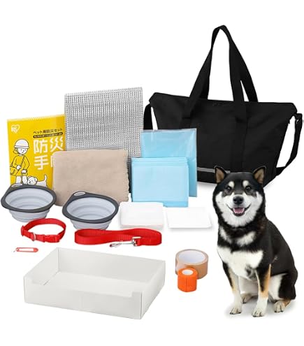 Amazon.co.jp: アイリスオーヤマ ペット用防災セット 猫用 15点セット